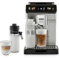 De'Longhi Kaffeevollautomat Eletta Explore ECAM450.55.S - 40 Rezepte, heißer & kalter Milchschaum, 3,5" Touch-Display, herausnehmbare Brühgruppe, einstellbarer Mahlgrad
