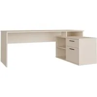 FORTE Schreibtisch Eckschreibtisch Tezaur, mit viel Stauraum, B/H/T 200/75,7/121,8 cm