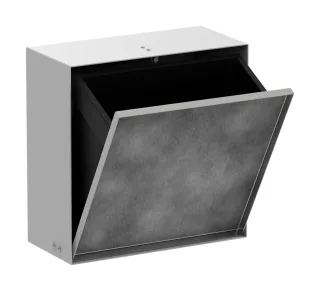 Hansgrohe Einbau Abfalleimer XtraStoris Rock 300/300/140 Mattweiß, 56090700 56090700