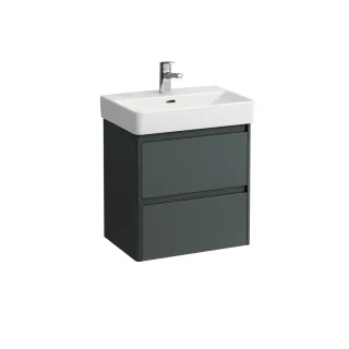 LAUFEN Waschtischunterschrank BASE 2.0 361x521x515 2 Schubl m. Griffmulde f.WT H818958 verkehrsgrau, H4112521082661