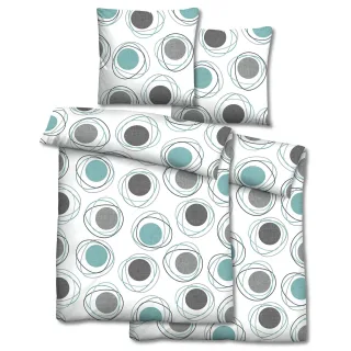 Doppelpack Castell Polycotton Renforcé Bettwäsche 155 x 220 cm + 80 x 80 cm