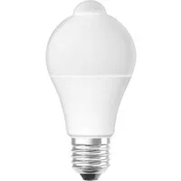 Osram LED-Leuchtmittel Osram LED Star+ Motion Sensor Classic A Lampe, in Kolbenform mit E27-S, 1 St., OSRAM STAR+ LED Lampe mit E27 Sockel, Warmweiss (2700K), 11W, mit Bewe