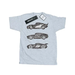Disney - "Cars Text Racers" T-Shirt für Herren (Grau)