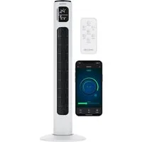 Brandson Turmventilator WiFi, Eco DC-Motor 35W, App-Steuerung/Sprachbefehl, Timer, Oszillation, NTV Sieger 2026, extrem leiser Lüfter, 12 Lüftungs-Modi, GS-Geprüft