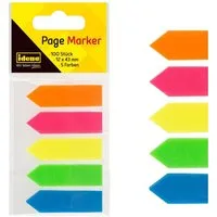 Idena Haftnotizblock Idena 312731 - Page Marker Pfeil, mehrfarbig, 1 Stück