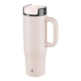 ZWILLING Thermo Plus Thermobecher mit Strohhalm, 900 ml, Edelstahl, Pink