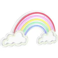 GLOBO LIGHTING LED Wandleuchte, LED-Leuchtmittel fest verbaut, LED Wandleuchte Regenbogenleuchte Kinderzimmerlampe klar opal L 40 cm