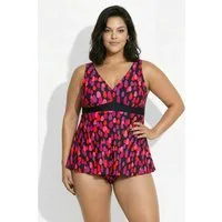 Ulla Popken Badekleid Badekleid Punkte Softcups recycelt
