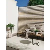 benuta Outdoorteppich Iowa, rechteckig, Höhe: 5 mm, Outdoor Teppich Garten, Terrasse, Balkon, Küchenteppich, Wetterfest