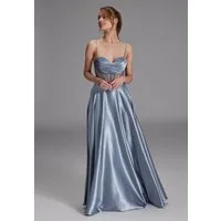 Hey Kyla Abendkleid - See-through-Corsagenkleid mit Ziersteinen Taillierter Schnitt mit ausgestelltem Rockteil