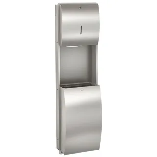 KWC Aquarotter Papier-Abfall-Kombi, STRATOS, Edst. 328x1162x203 mm, Unterputz, ca. 22 l, 2000057227 2000057227