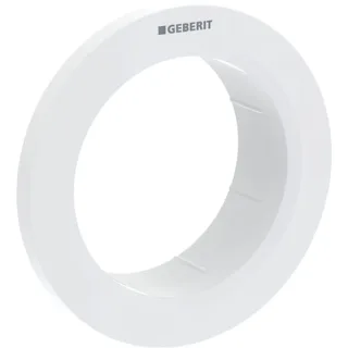 Geberit Ersatzteile Rosette für Typ 01 Fernbetätigung, rund, Möbeldrücker: weiß-alpin, 242962111 242962111