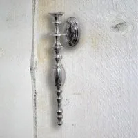Antikas Wanddekoobjekt Kerzenhalter, Aluminium, Wand, Ornament