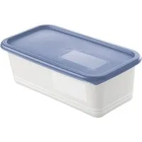 ROTHO Vorratsdose Rotho Gefrierdosen-Set Domino 3 x 1,2 l horizon, Kunststoff