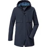 Killtec Parka KOS 159 GRLS PRK Wasserdichter Mädchenparka mit verstellbarer Kapuze und Leo-Muster