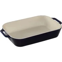 Staub Auflaufform Auflaufform Keramik, dunkelblau, 34x24x7.6, Keramik