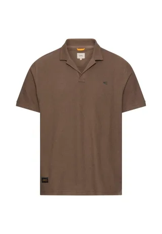 camel active - Poloshirt aus reiner Baumwolle mud brown - Gr. - 3XL