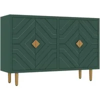 HOLTICO Sideboard Schrank für Wohnzimmer, Küche, Schlafzimmer (1 St), Kommode mit 4 Türen, Küchenschrank, Aufbewahrungsschrank