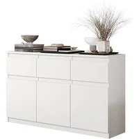 Furnica Kommode Sideboard NOAH 120cm - Weiß Matt