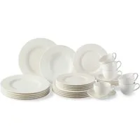 vivo Villeroy & Boch Group Kombiservice Basic White Kombiset 30tlg, Porzellan