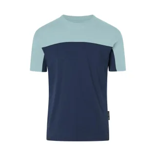 KÜBLER SHIRTS T-Shirt dunkelblau/eisblau M - 5220 6206-4844-M