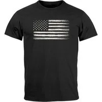 Neverless Print-Shirt Herren T-Shirt USA Flagge Print Retro Style Männer Fashion mit Print