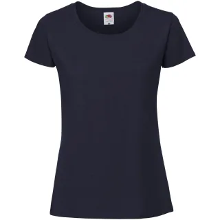 Fruit Of The Loom Womens/Ladies Fit Ringspun Premium Tshirt (Deep Navy)