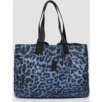 comma Shopper Tasche, Canvastasche mit Leo-Print