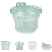 Kikkaboo Vorratsdose Milchpulver Behälter 2 in 1, Kunststoff, (1-tlg), Snackbecher, drei Ablagefächer, Deckel