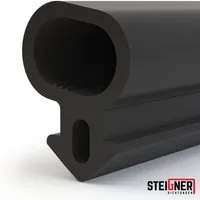 STEIGNER Türdichtband SFD06 Fensterdichtung, Flügelfalzdichtung Schwarz Premium TPE Türdichtung Gummidichtung
