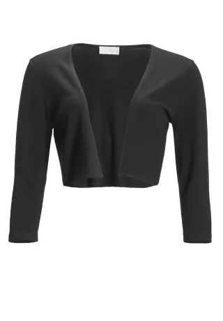 hey kyla - Strickbolero mit 3/4-Arm black - Gr. - 32