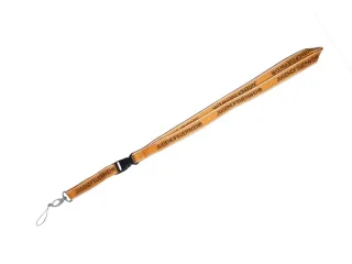 Jugendfeuerwehr Schlüsselband | leuchtorange | mit Reflexnaht | schwarze Schnalle | inkl. Karabiner | Aufdruck: Jugendfeuerwehr | Feuerwehr-Geschenk
