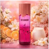 Maison Alhambra Duft-Set So Candid Perfume Mist - Bodyspray 250ml + Parfümzerstäuber (leer) Set, 1-tlg.
