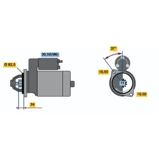 Bosch Anlasser 2,0 kW Opel Frontera 2,5