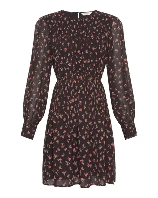 msch copenhagen - MSCHEvelda Orabella Short Dress AOP desert rose flw - Gr. - XS