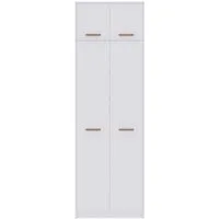 Marmex Möbel Drehtürenschrank Grant G13/19N Kleiderschrank mit Einlegeböden Schrankaufsatz Soft-Close, Kleiderstange, Stauraum