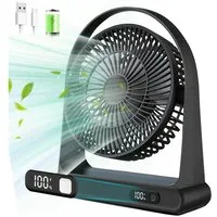 MOPUEA Tischventilator Mini USB-Ventilator tragbar Heim-Tischventilator, 360° Flexibilität & Vielseitige Nutzung