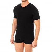 Kurzärmeliges T-Shirt mit V-Ausschnitt für Herren A0DGO. Komfort und lässiger Stil.