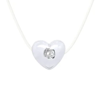 DIADEMA - Halskette - Nylon - Herz - Echter Diamant