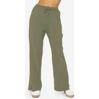 SASSYCLASSY Stoffhose Leichte Musselin Sommer Hose Damen Lang Lockere Musselinhose aus Baumwolle mit elastischem Bund Atmungsaktiv