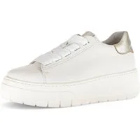 Gabor Plateausneaker, Freizeitschuh, Halbschuh, Schnürer mit Kontrastbesatz an der Ferse