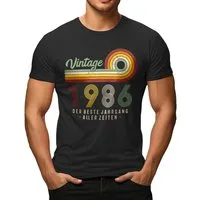 LOBO NEGRO® T-Shirt zum 40. Geburtstag: Vintage Jahrgang 1986