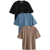 Next T-Shirt Schwere T-Shirts, 3er Pack (3-tlg)
