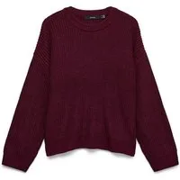 Vero Moda Strickpullover VMLEA LS O-NECK PULLOVER NOOS Kunstfaser