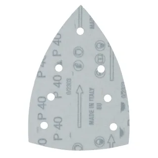Makita Schleifpapier 100x150mm, Körnung A40,Klett, 7 Loch, 10 Stück - E-23416