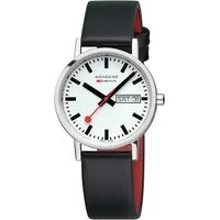 MONDAINE Quarzuhr Mondaine A667.30314.11SBBV Classic SBB Day-Date vegan 36mm 3ATM Mondaine A667.30314.11SBBV Classic SBB Day-Date vegan 36mm 3ATM