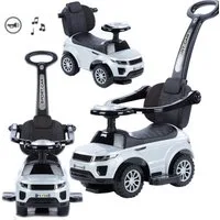 COIL Rutscherauto Babyrutscher, Kinderauto, Schiebeauto, 3in1, mit Druckgriff, interaktives Lenkrad, Musik- und Hupenknöpfe, ab 12 Monaten