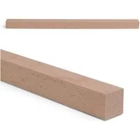 Woodsellers Kantholz Holzleiste - Buche gehobelt - 20 x 20 x 350 mm, (1-tlg), Woodsellers - Massivholzleiste - Buche gehobelt - 20x20x350-1000mm