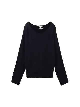 Tom Tailor - Strukturierter Strickpullover sky captain blue - Gr. - L