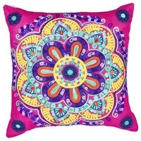 Marrakesch Orient & Mediterran Interior Zierkissen Indisches Zierkissen Balkis handgefertigt aus Baumwolle 45 cm im Trend, (1 St), Handarbeit
